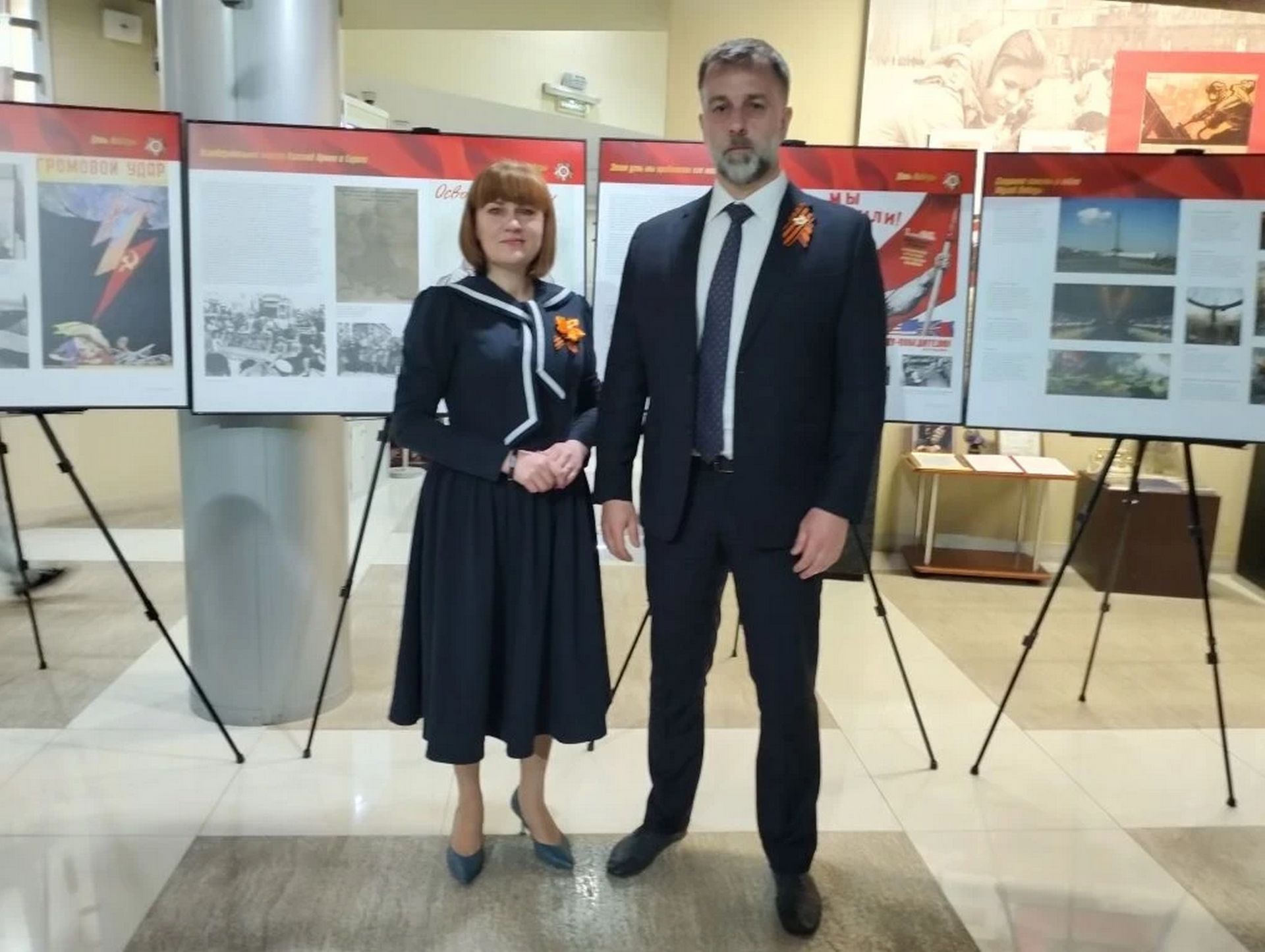 Открытие планшетной выставки «День Победы», посвящённой победе советского народа над фашистской Германией